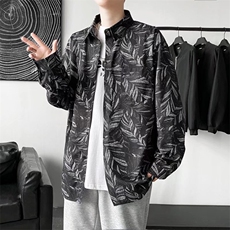 长袖衬衫春款男港风潮流CK9538P30，男装衬衫，星座1116-2