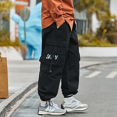 机能风束脚休闲宽松高街潮流痞帅伞兵工装裤A438-6183-P7598，男装工装外套，电商A438