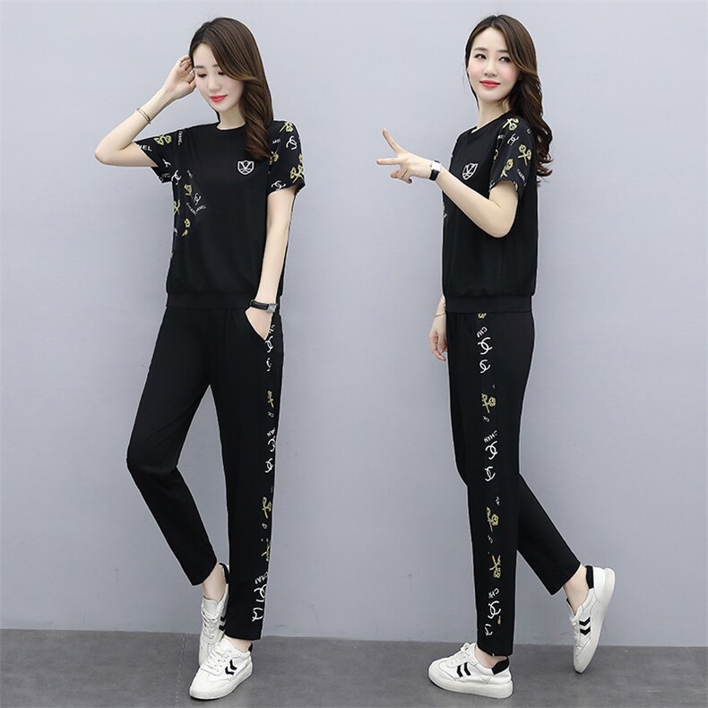 柔软潮流个性简约套装/套裙两件套舒适宽松，女装套装/套裙，阿菲诺依