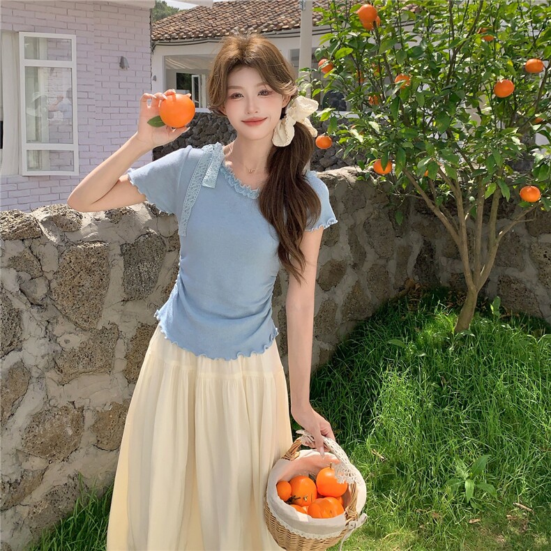 【现货新款】短袖针织上衣流光半身裙两件套2C353/8673/P165/K248,女装套装/套裙,2C353