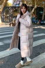 2025设计感长款新90白鸭绒210-6356-P415-K598，女装羽绒服，韩蜜菓