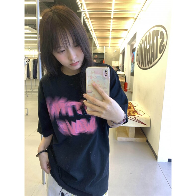 H0660-P35新款显瘦夏季短袖印花t恤女，女装T恤，星座617A-2