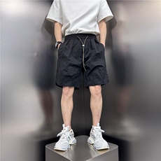 2025夏季新款速干短裤男士潮牌宽松直筒四分裤美式休闲5分沙滩裤，男装牛仔裤，星座506A