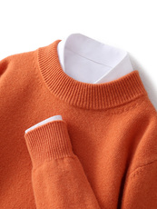 半高领毛衣男秋冬款针织毛线衣男士秋冬季内搭打底衫上衣，男装针织衫/毛衣，玉景羊绒
