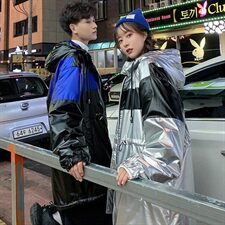 709-MY06-P1152020冬款冬季宽松保暖羊羔毛棉服百搭亮光皮外套，男装棉衣，星座709