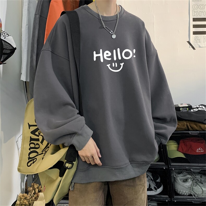 特P25控48秋冬新款男士圆领卫衣宽松休闲日常百搭上衣WQ2429,男装卫衣,电商B370