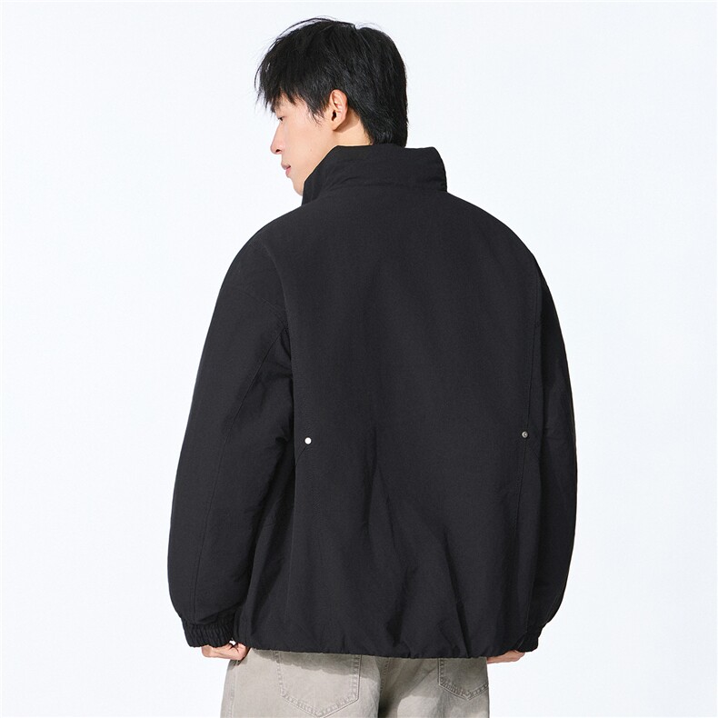 夹棉2025秋冬新款立领工装夹克男女户外登山服棉服,男装夹克,电商D215