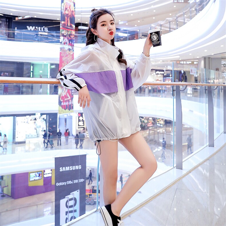 2023夏装新款大码女装春夏季时尚百搭休闲防晒衣外套2516，女装防晒衣，浙宝281