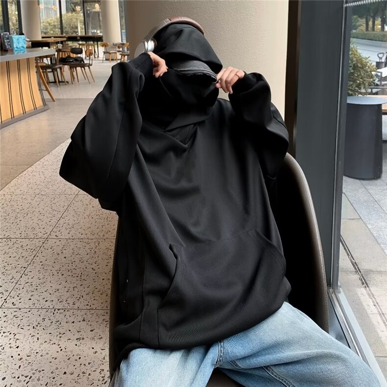 社恐人堆堆领忍者卫衣男潮ins港风潮流Q8677P52,男装卫衣,星座1116-2