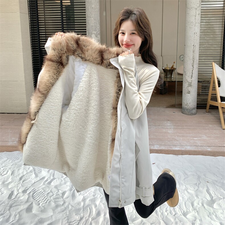 新款！毛毛保暖工装休闲派克服外套2C133-8996-P255-K378,女装派克服,2C133