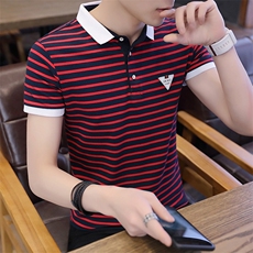 款6331-P30男士短袖t恤男装有领翻领纯棉polo衫衣服休闲夏季体，男装T恤，电商D310（原电商305）
