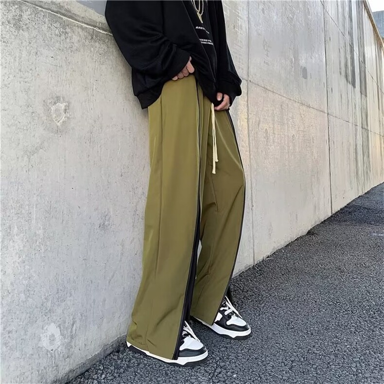 冲锋裤男直筒防水防风休闲长裤美式vibe机能高街裤子薄款G3307P40,男装休闲裤,星座1116-2