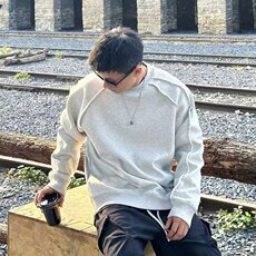 马切达春秋重磅圆领男士卫衣美式情侣休闲长袖百搭纯色外套潮，女装短外套，四季星座505