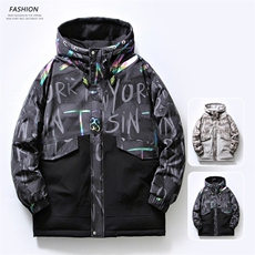白底平铺2026冬季新款90%白鸭绒连帽羽绒服男XZ109-Y2229-P198，男装羽绒服，星座109