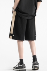 2024夏季新款无影墙大码华夫格美式短裤M-5XHK23230-特P35，男装牛仔裤，电商A022