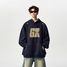 有长图秋冬欧美嘻哈宽松连帽卫衣男潮休闲外套WY00676/P45加绒P50，女装短外套，电商B316