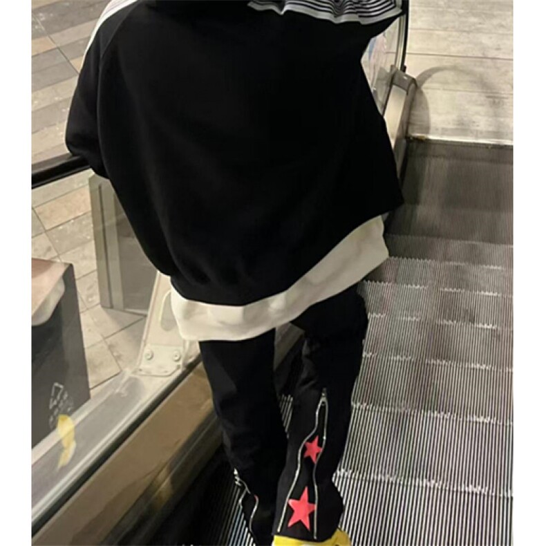 腿拉链宽松时尚水洗直筒牛仔裤设计百搭休闲裤子男长裤NT566,男装牛仔裤,星座1116A（原606A-3）
