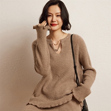 羊绒衫女加厚亲肤山羊绒毛衣内搭针织衫打底衫，女装羊绒衫，五色羊羊绒