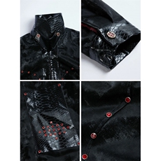网图黑红伯爵双面穿座山雕加绒加厚仿貂毛棉服外套mj1110-p218，男装棉衣，电商B288