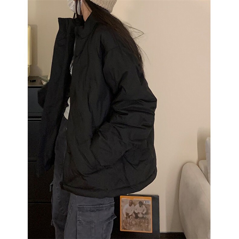 网图菱形格美式棉服痞帅炸街棉衣外套立领面包服A025-HY1133-P80,男装棉衣,电商A025