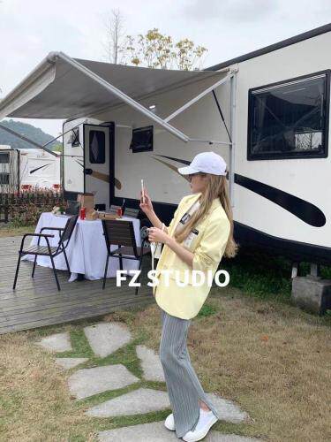 【春季新款】自制高品质薄款西装黄色，女装西装，F/TU