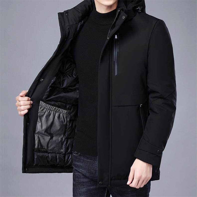 BJY1126钱塘2020-2冬季厚款商务休闲中长款中年男士羽绒服P185,男装羽绒服,钱塘207-2
