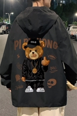 小熊棒球服外套男春秋季2025港风ins潮痞帅潮牌新款大码宽松夹克，男装夹克，电商B371