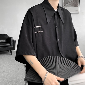 【已下大货】D130-P48控68 大码新中式风重磅高品质衬衫图片