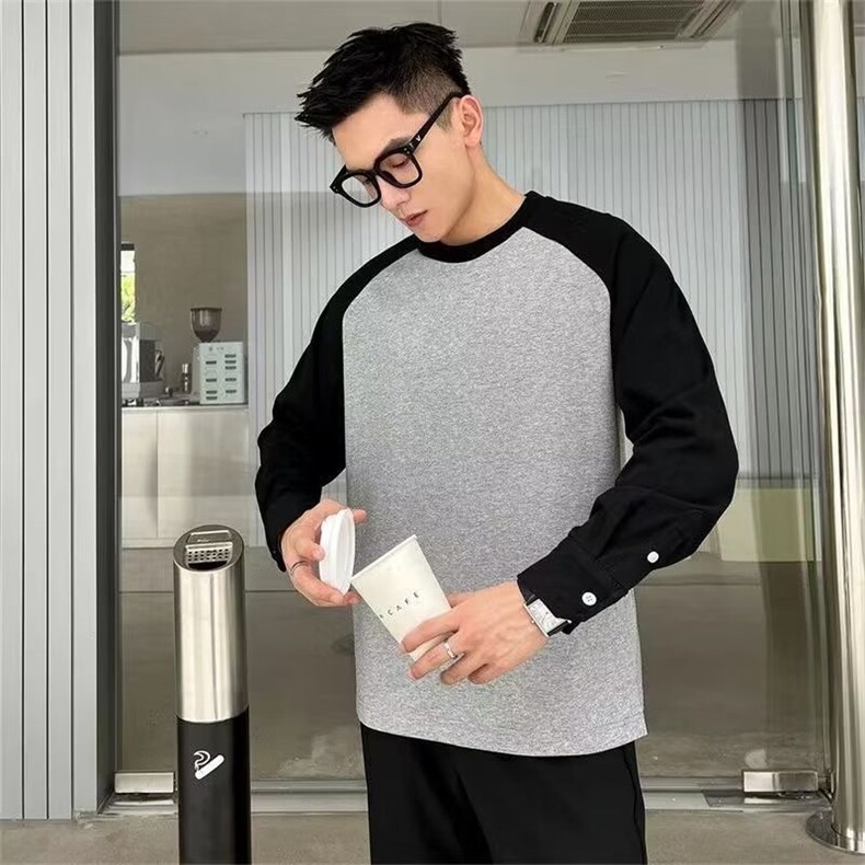 男圆领宽松型日系青春流行套头休闲潮新款卫衣潮流TA94-P35,男装卫衣,星座208-5