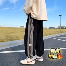 欧棉绒加绒加厚立体包腰百搭大码宽松宽松束脚休闲裤男JR3366-P65，男装卫衣，电商C305A