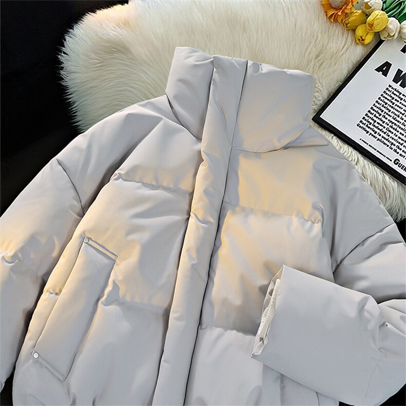 冬季clean纯色棉服潮流中性加厚短款棉衣 HZ8816-特P68不议价图片