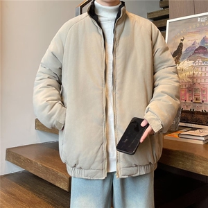 棉服男士外套秋冬季2025新款潮牌宽松夹克衫立领上衣男装JKQ702图片