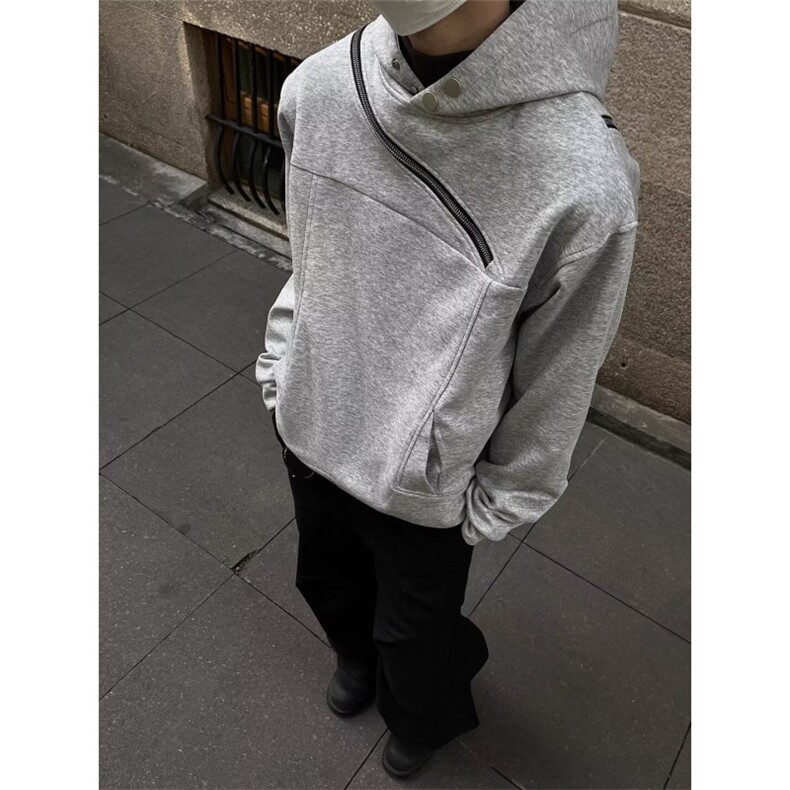 春秋季连帽卫衣-WY11-ins港风宽松潮牌金属装饰百搭上衣-网络图，男装卫衣，星座1002-2