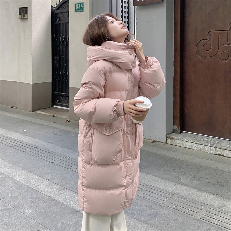 现货24冬款流行手套口袋腰间收绳羽绒服P245K368，女装羽绒服，慧峰