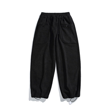 2025冬季新款男装日系宽松加绒加厚运动休闲棉裤束脚卫裤P936-F89，男装休闲裤，电商A101（原外27）