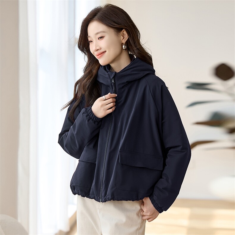 现货2024年冬季女装棉服外套极简工装风宽松百搭,女装棉衣/棉服,莜菲儿
