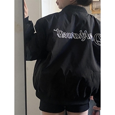 复古刺绣贴标外套趣味宽松飞行服男女春秋新款夹克宽松型JK165，男装夹克，星座1116A（原606A-3）