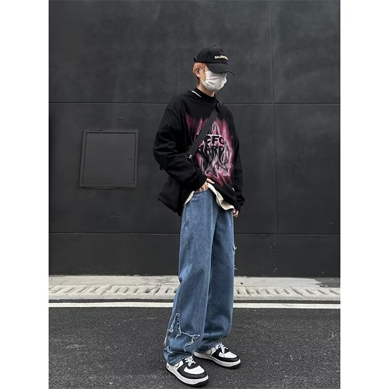 2024美式牛仔裤男款春季长裤潮G3082P42,男装牛仔裤,星座1116-2