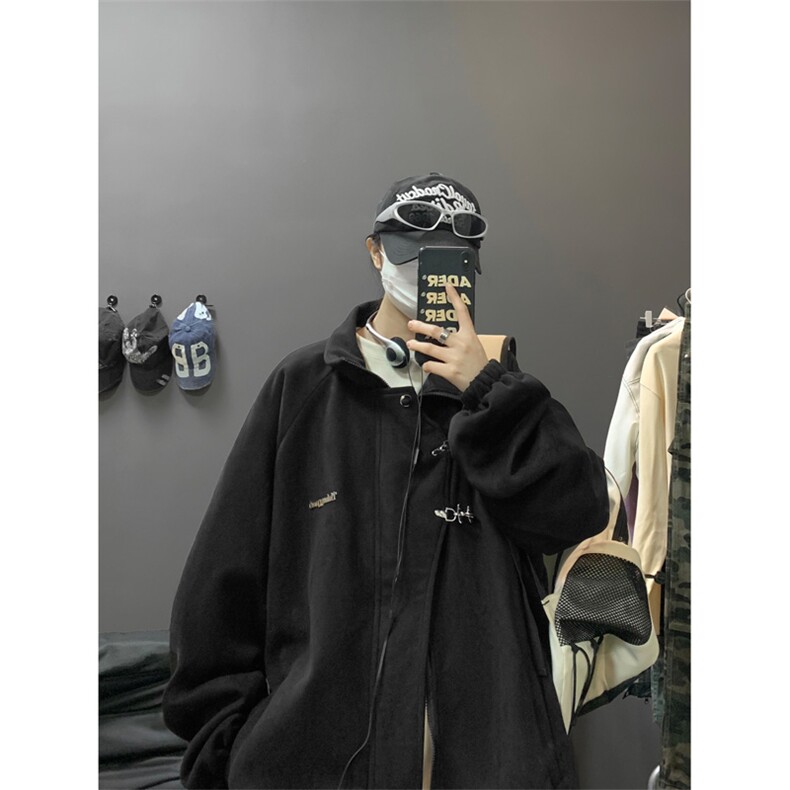 重磅！麂皮绒复合夹克飞机扣外套XH43-特P60控价：108,男装夹克,电商B367