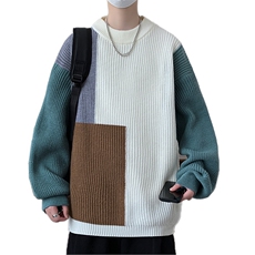 【新品】2025秋冬男士时尚休闲百搭针织毛衣潮流-M5109-P45，男装针织衫/毛衣，星座1105-1