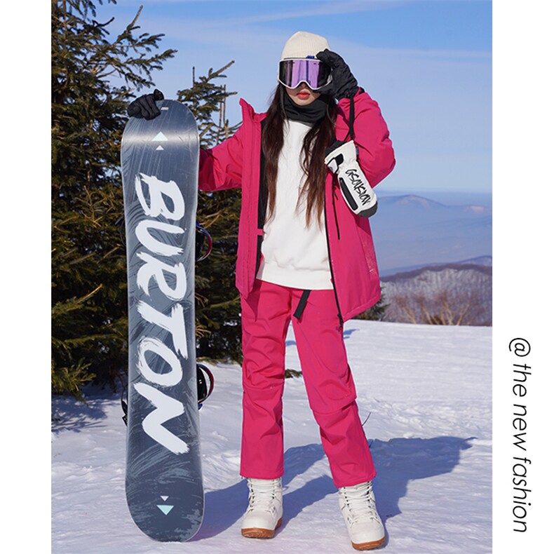 24冬防风防水中性风加绒保暖滑雪服套装男女HF88+K1002J加绒-P270，男装休闲套装，电商A001