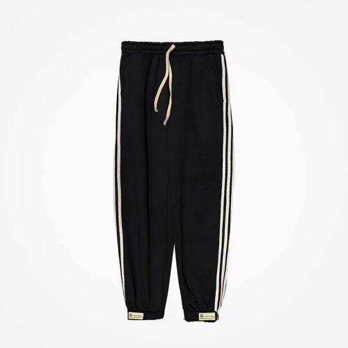 秋季卫裤男港风宽松潮牌裤子韩版潮流束脚学院风休闲长裤HQ34-p35，男装休闲裤，星座1008-1