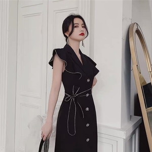 【92098】醋酸包钻气质女人连衣裙,女装连衣裙,迪盛靓点