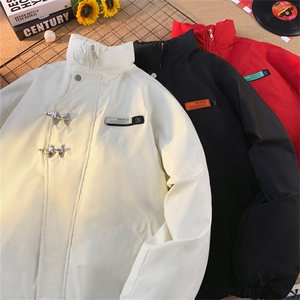 MY102J/P85冬季新款飞机扣棉衣男新中式加棉加厚棉袄外套新款棉服图片