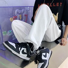 品质高街设计潮牌休闲裤男垂坠感宽松阔腿男裤DK7861-P60-控78，男装休闲裤，星座717