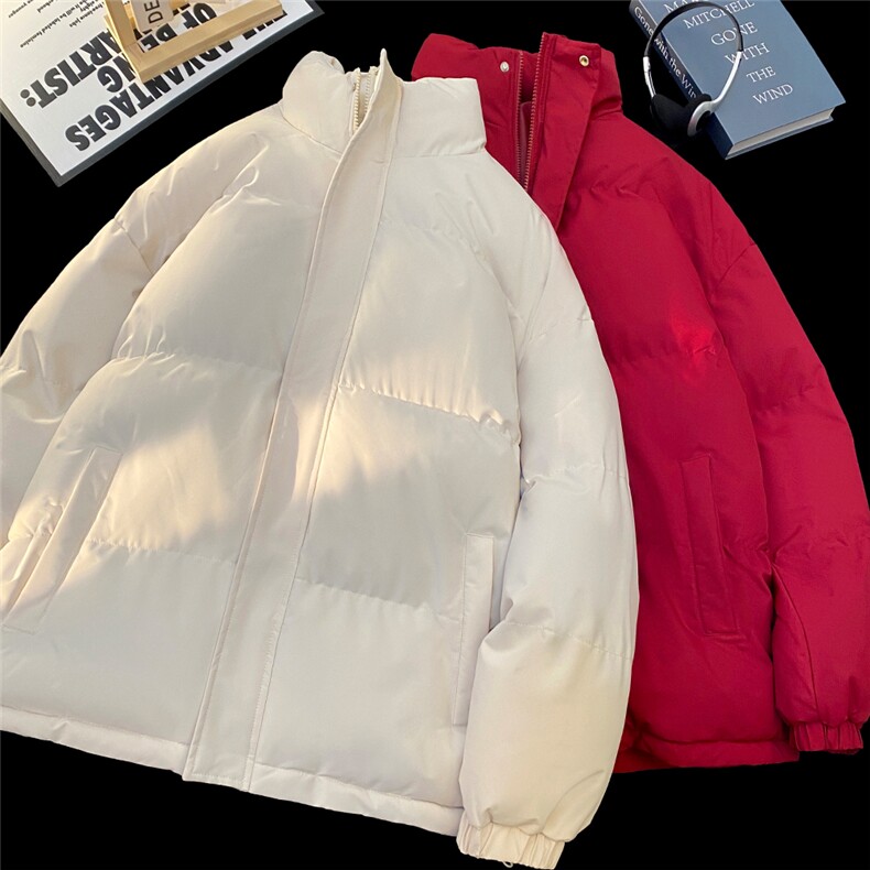 特批毛毯纯色时尚宽松面包服保暖立领棉服A247-MY2276特批55控95,男装棉衣,电商A247