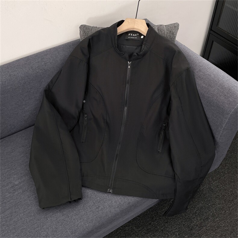 新款夹克男装百搭款秋冬季立领外套防泼水面料HY228H-P75，男装夹克，电商A227A