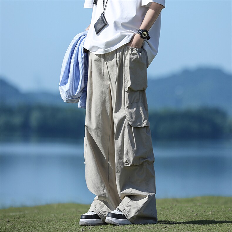 夏季新款美式宽松工装裤男潮牌机能宽松休闲裤 现货 K7995-P44图片