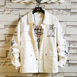 714-3-S608男女挂拍新款日系外套夹克情侣款精品新,,黄色外套搭配女图片
