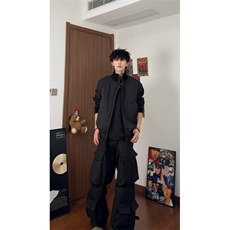 美式飞行服立领夹克男款痞帅短款外套棒球服潮504-W680-特P60控98，男装夹克，星座504